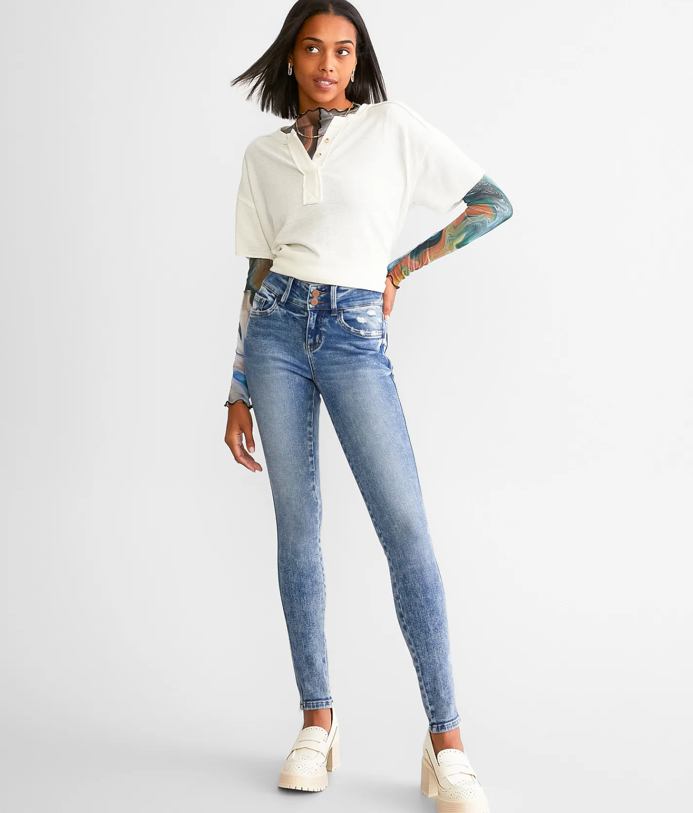 Jeans|Bottoms | Flying Monkey Mid-Rise Skinny Stretch Jean Willingness