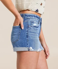 Flying Monkey Mid-Rise Stretch Cuffed Short Riptide Online