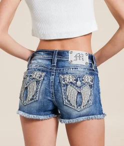 Shorts|Bottoms | Miss Me Mid-Rise Stretch Short K1336
