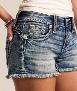 Miss Me Mid-Rise Stretch Short K1432