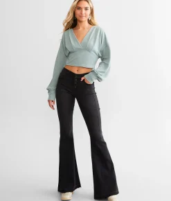 Jeans|Sale Jeans | KanCan Signature Mid-Rise Super Flare Stretch Jean Black