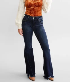 KanCan Signature Mid-Rise Super Flare Stretch Jean Pam Clearance