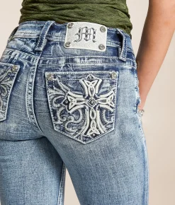 Jeans | Miss Me Mid-Rise Tailored Boot Stretch Jean M1076