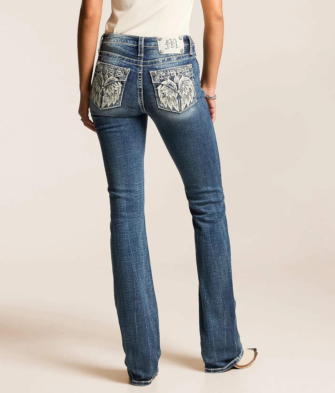 Jeans|Bottoms | Miss Me Mid-Rise Tailored Boot Stretch Jean K1483