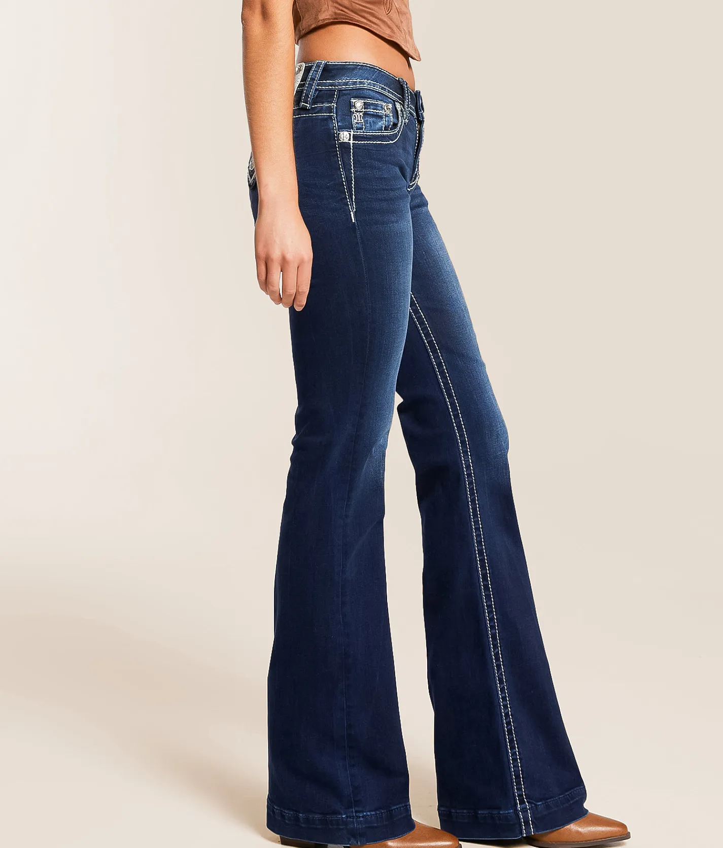 Miss Me Mid-Rise Trouser Stretch Jean K220 Online