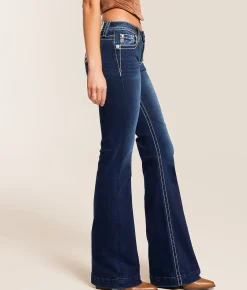 Bottoms | Miss Me Mid-Rise Trouser Stretch Jean K220