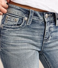 Miss Me Mid-Rise Universal Stretch Cuffed Capri Jean M1015 Discount