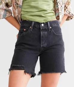 Levi's® 501 Mid Thigh Short Lunar Black