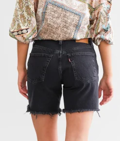 Levi's® 501 Mid Thigh Short Lunar Black