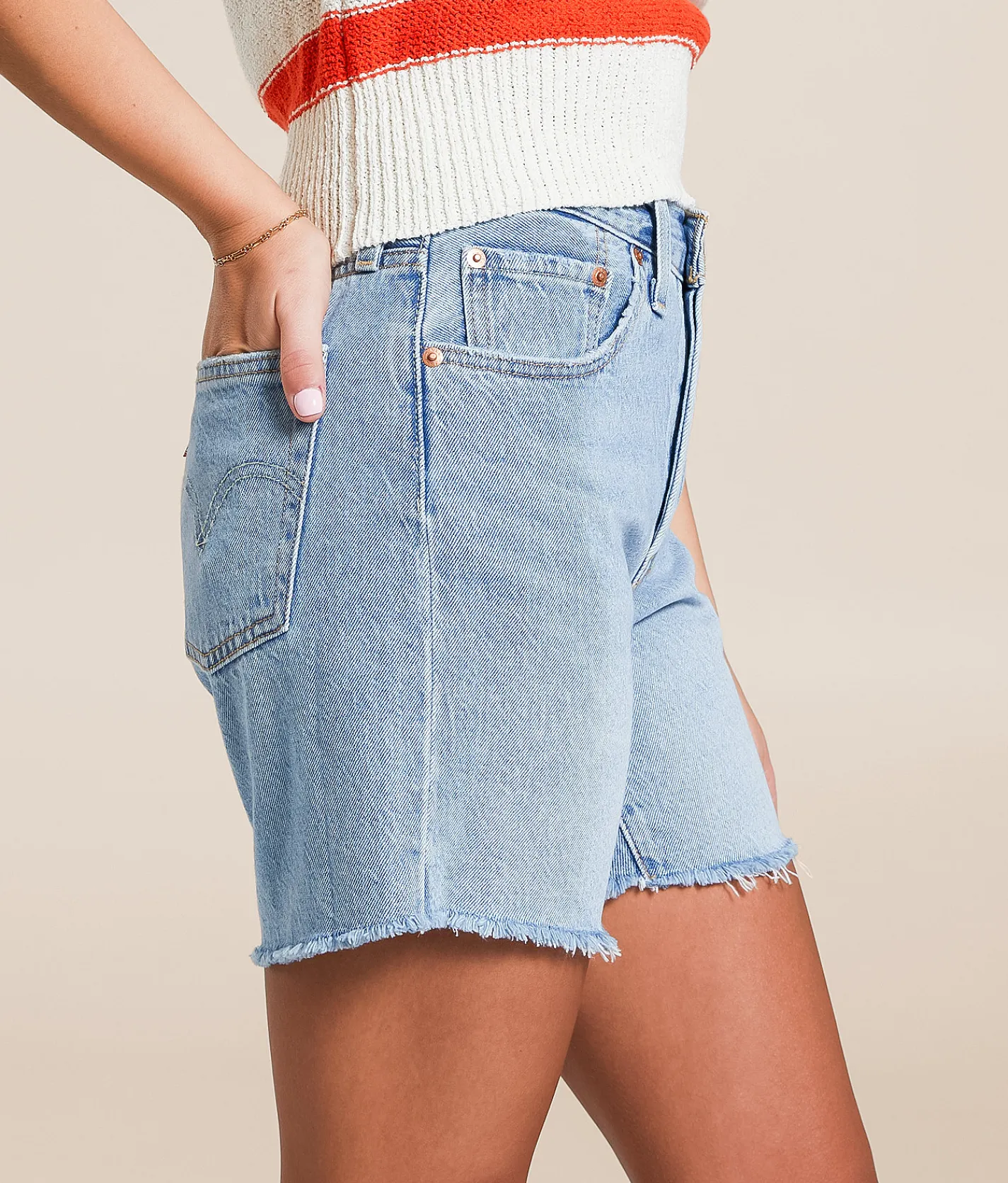 Levi's® 501 Mid-Thigh Short Fun Flare New