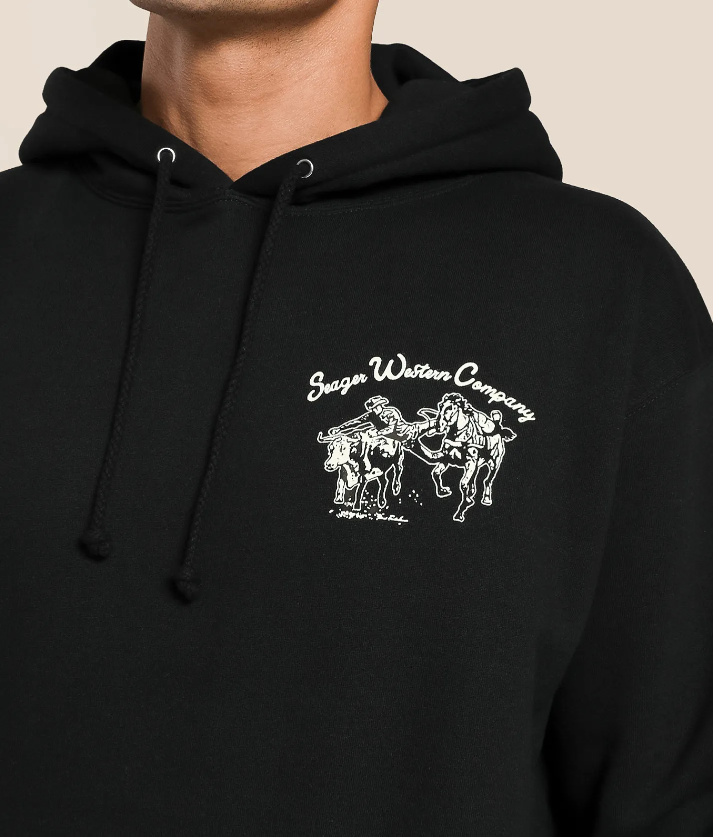 Seager Midweight Los Rios Hooded Sweatshirt Black Sale