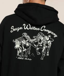 Seager Midweight Los Rios Hooded Sweatshirt Black Sale