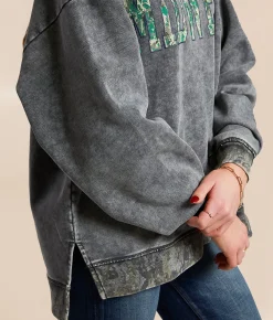 Tops | Modish Rebel Midwest Oversized Pullover Dusty Olive
