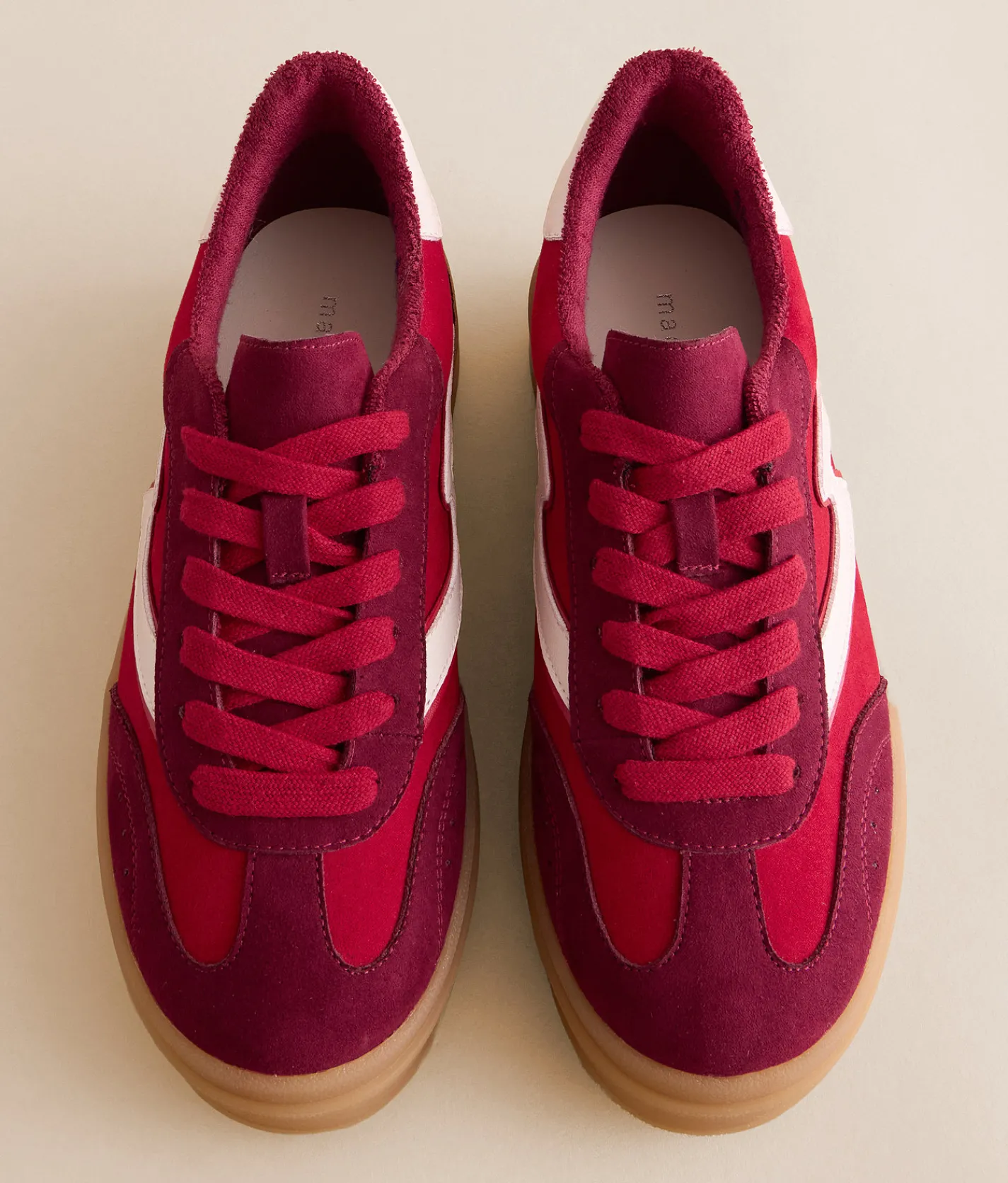Madden Girl Mightty Platform Sneaker Taupe Wine Hot