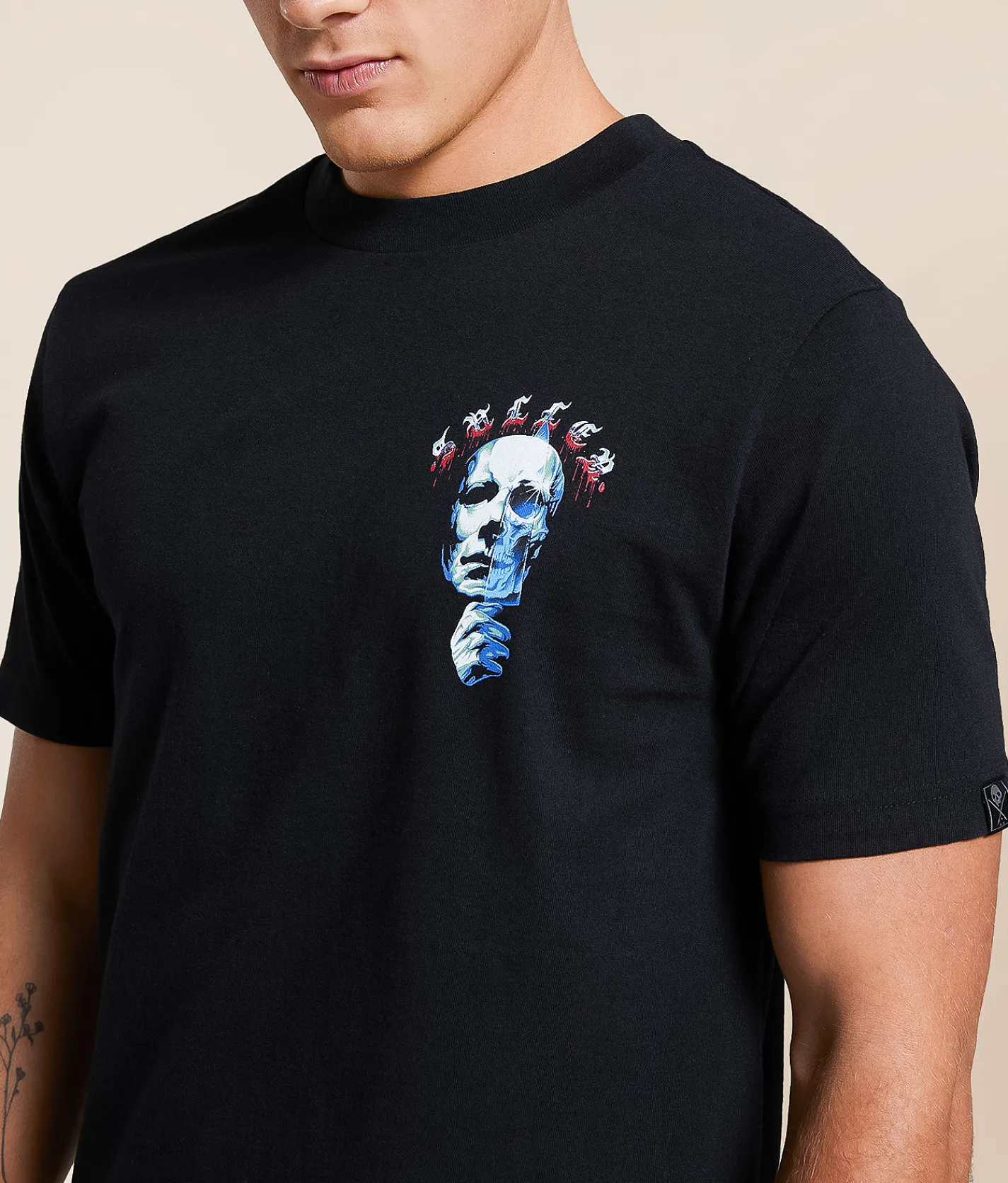 Tops|Graphic T-Shirts | Sullen Mike T-Shirt Jet Black