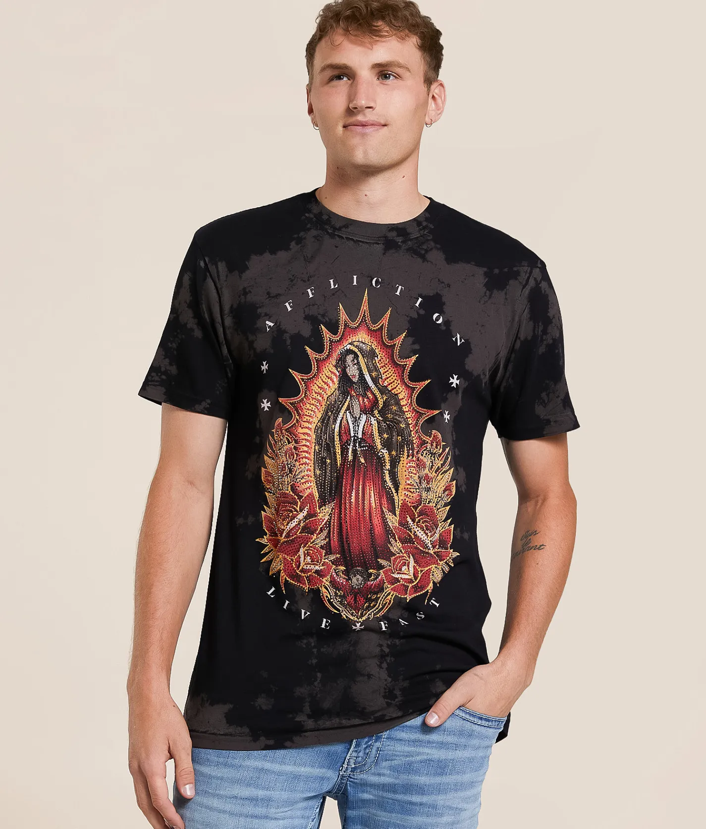 Tops|Graphic T-Shirts | Affliction Milagro T-Shirt Black