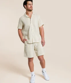 BLEND Miles Striped Short Antique Bronze Best