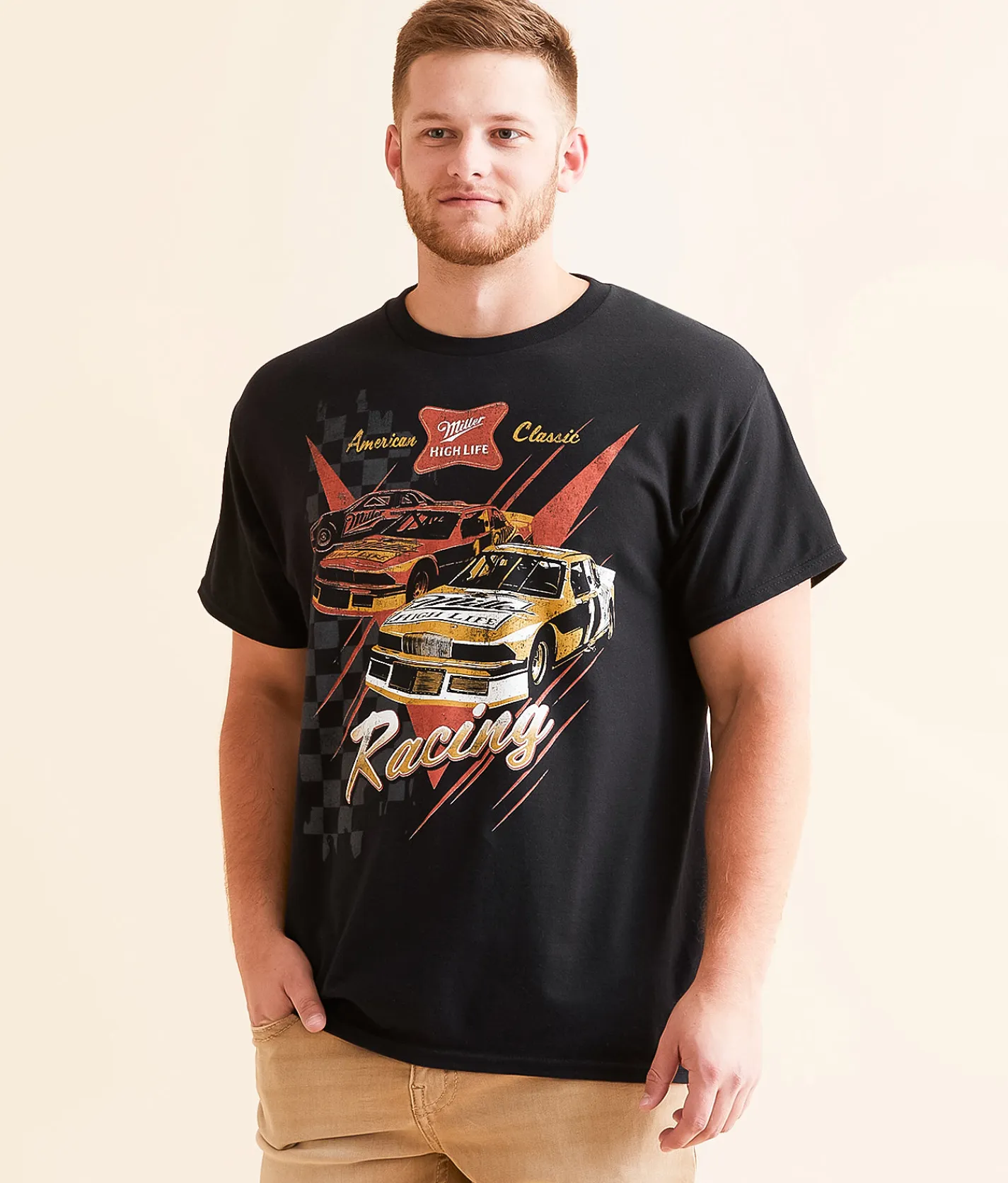 Brew City Miller High Life® Racing T-Shirt Black Clearance