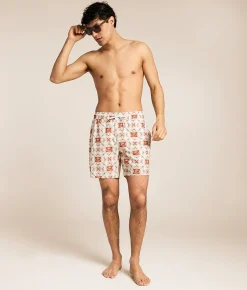 Valor Miller High Life Stretch Swim Trunks Cream