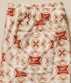 Valor Miller High Life Stretch Swim Trunks Cream