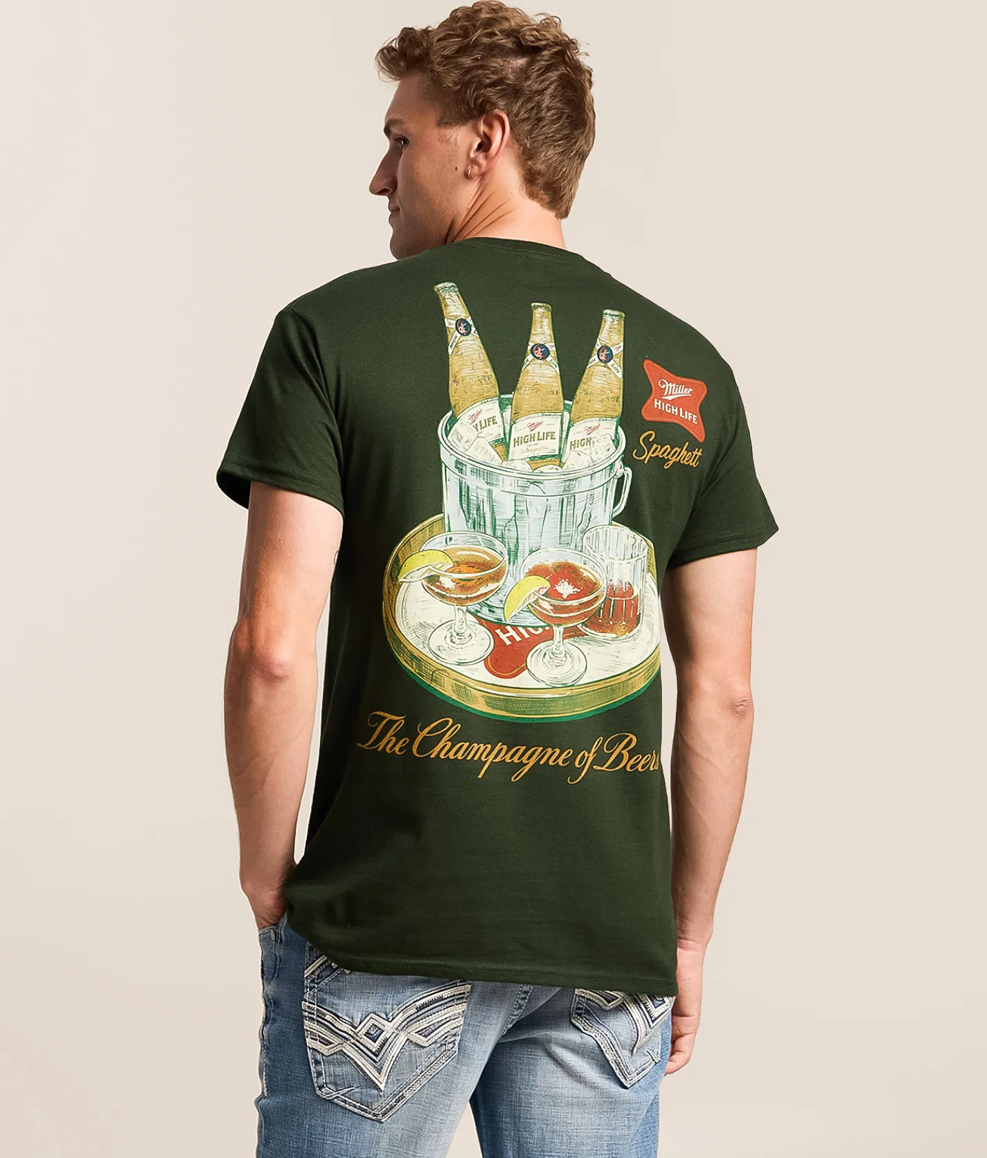 American Needle Miller High Life T-Shirt Forest Green Discount
