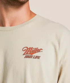 Tops|Graphic T-Shirts | Junkfood Miller High Life T-Shirt Sand