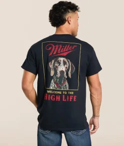 Tops|Graphic T-Shirts | American Needle Miller High Life T-Shirt Black