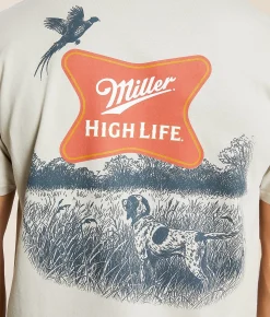 Tops|Graphic T-Shirts | tee luv Miller High life T-Shirt Silver Grey