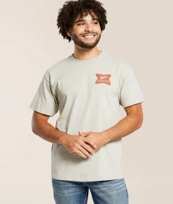 Tops|Graphic T-Shirts | tee luv Miller High life T-Shirt Silver Grey