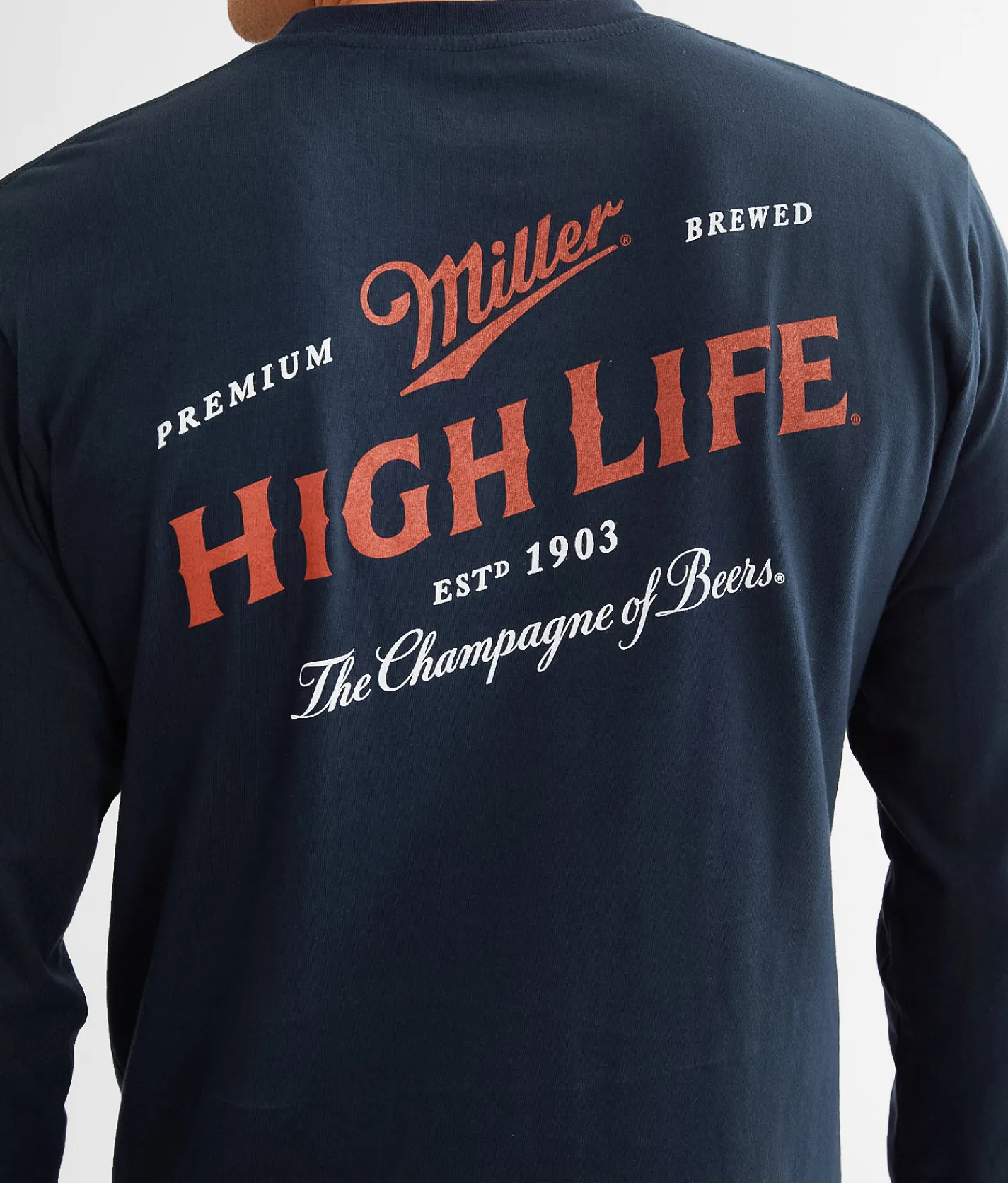 Graphic T-Shirts | tee luv Miller High Life T-Shirt Navy
