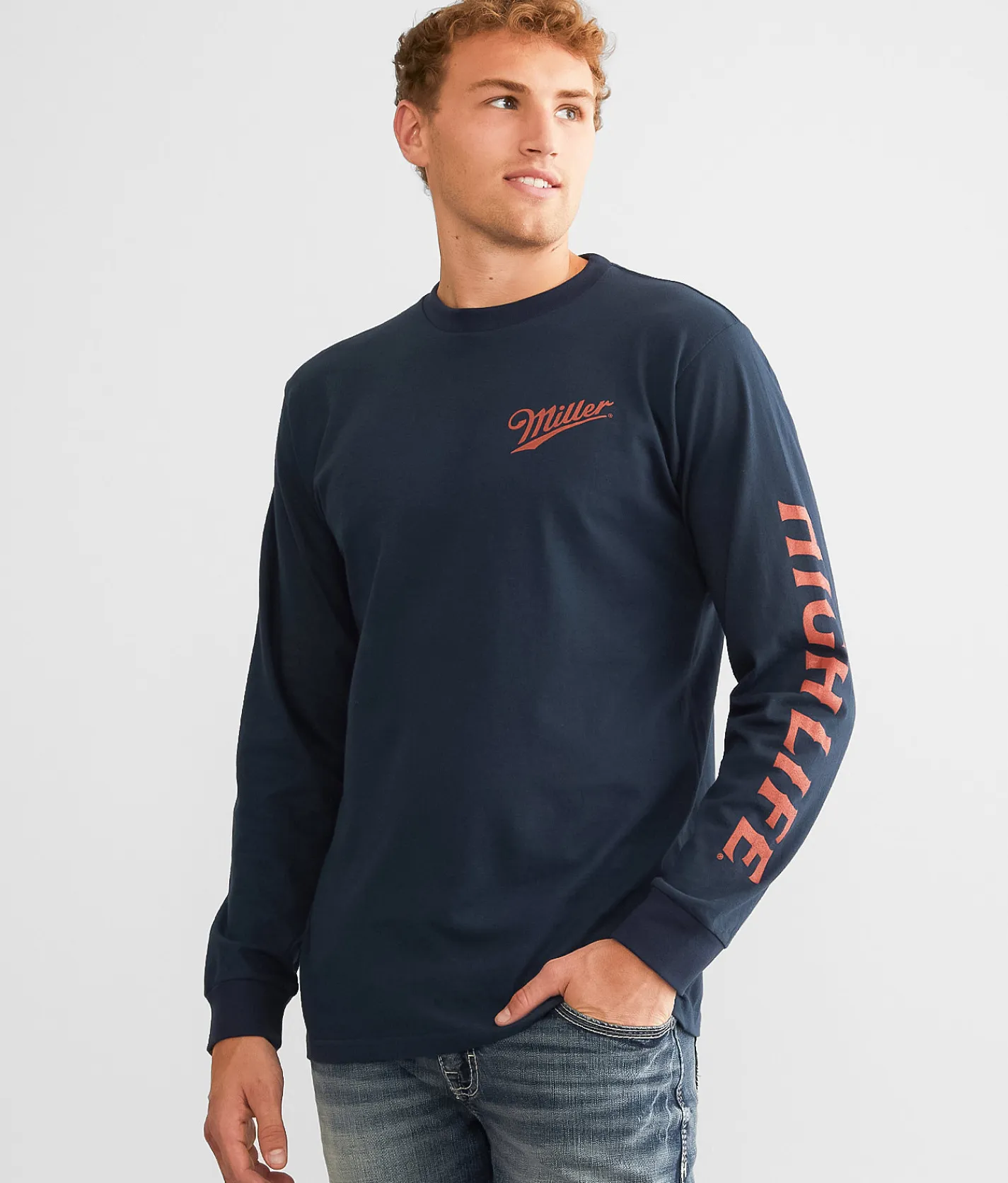 Graphic T-Shirts | tee luv Miller High Life T-Shirt Navy