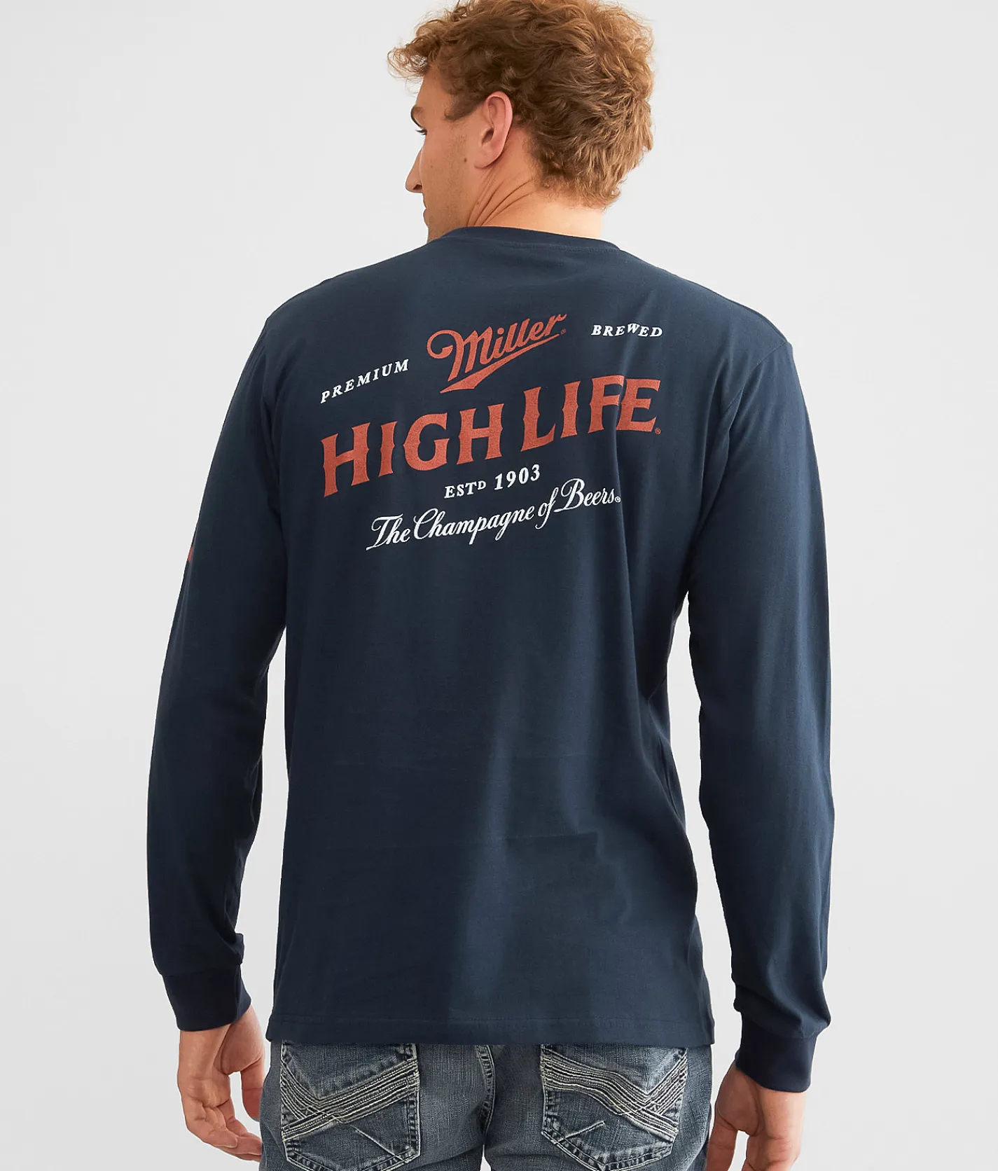 Graphic T-Shirts | tee luv Miller High Life T-Shirt Navy