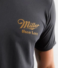 Graphic T-Shirts | tee luv Miller High Life T-Shirt Vintage Black