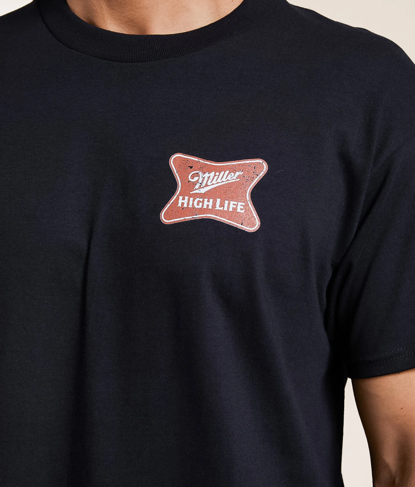 Graphic T-Shirts | tee luv Miller High Life T-Shirt Black