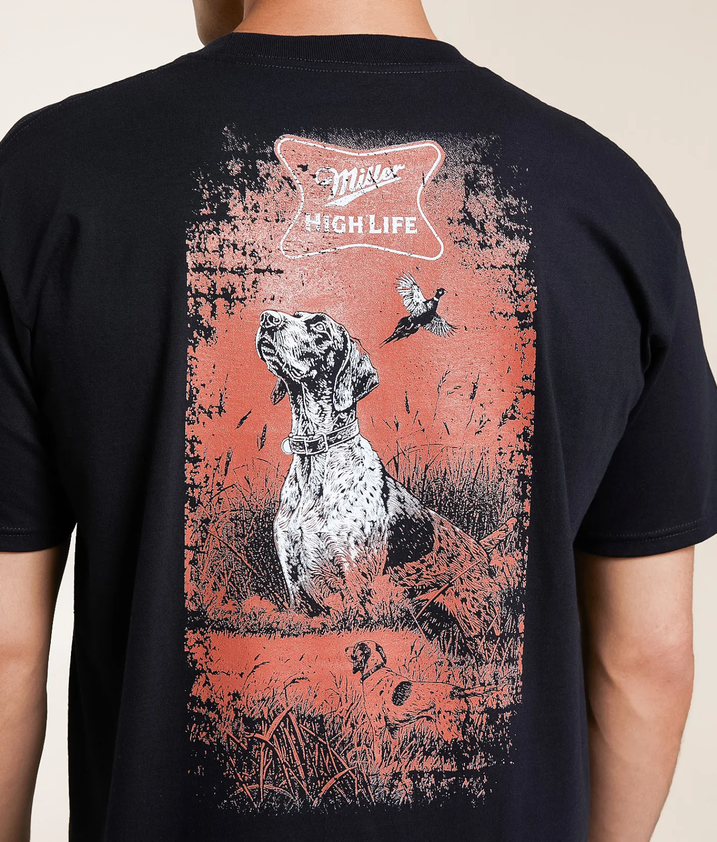 Graphic T-Shirts | tee luv Miller High Life T-Shirt Black