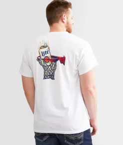 Brew City Miller Light Basketball T-Shirt White