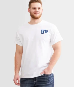 Brew City Miller Light Basketball T-Shirt White