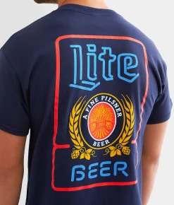 Graphic T-Shirts | Brew City Miller Light Pilsner T-Shirt Navy
