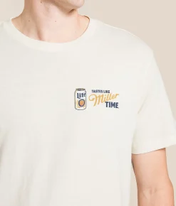 The Forecast Agency Miller Lite Cheers T-Shirt Cream Sale