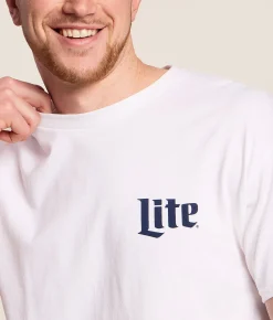 Tops|Graphic T-Shirts | Changes Miller Lite Swing T-Shirt White