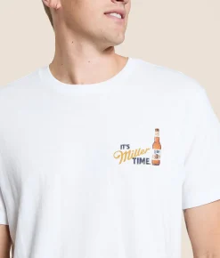 The Forecast Agency Miller Lite T-Shirt White