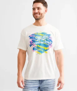 Graphic T-Shirts | Screen Stars Miller Paint Splatter T-Shirt Vintage White