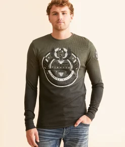 Graphic T-Shirts | American Fighter Millerton Thermal Four Lf Clover Forest Ngt