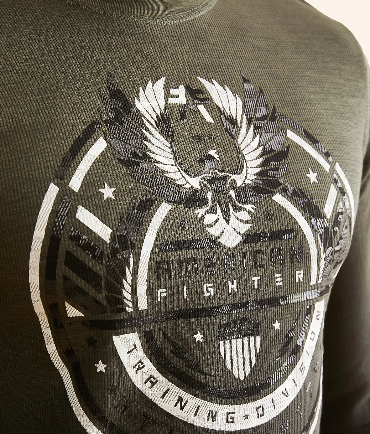 Graphic T-Shirts | American Fighter Millerton Thermal Four Lf Clover Forest Ngt
