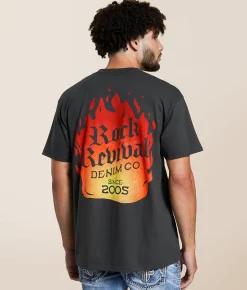 Rock Revival Milo T-Shirt Vintage Black Best