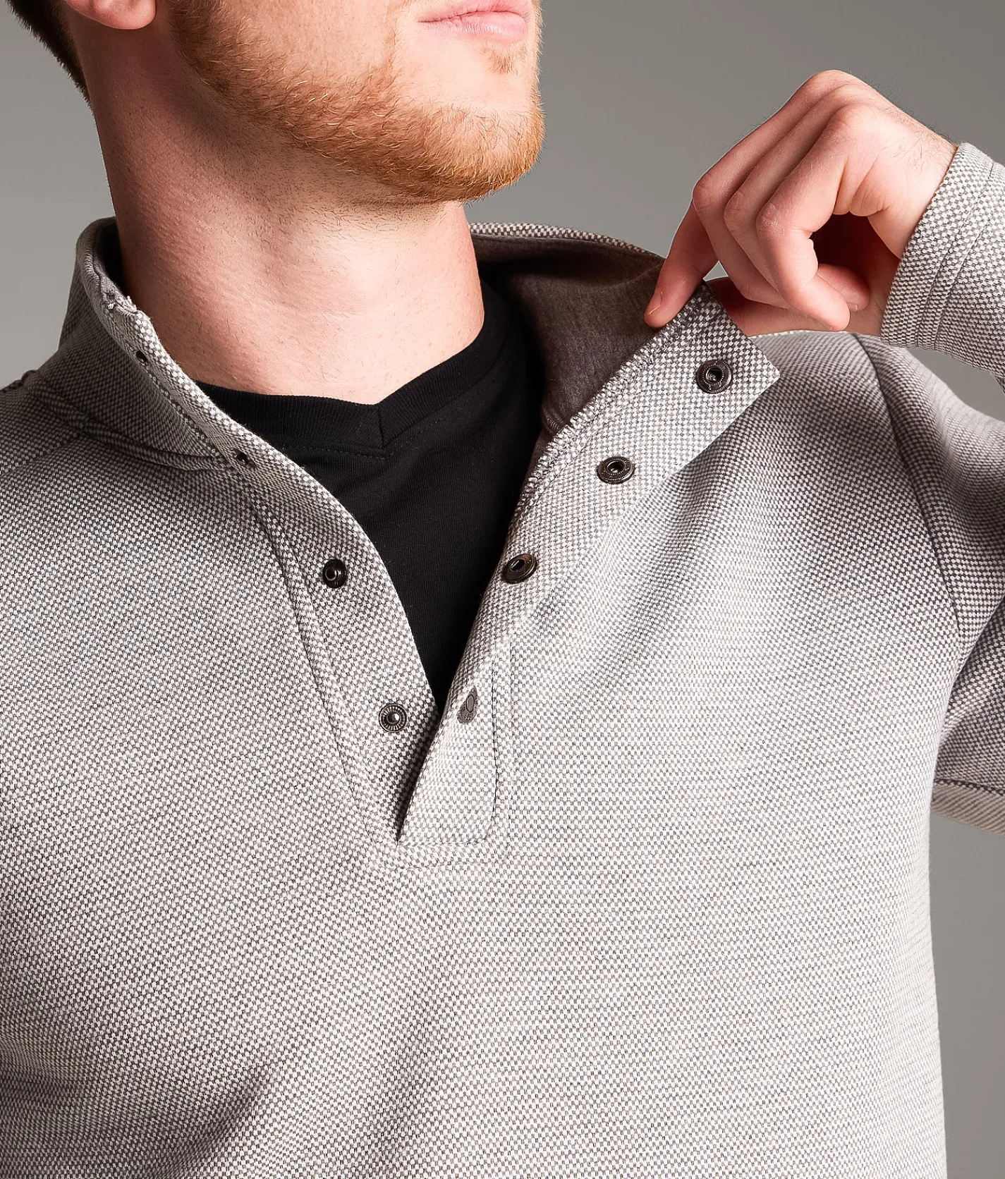 BKE Mini Checker Pullover Grey Best