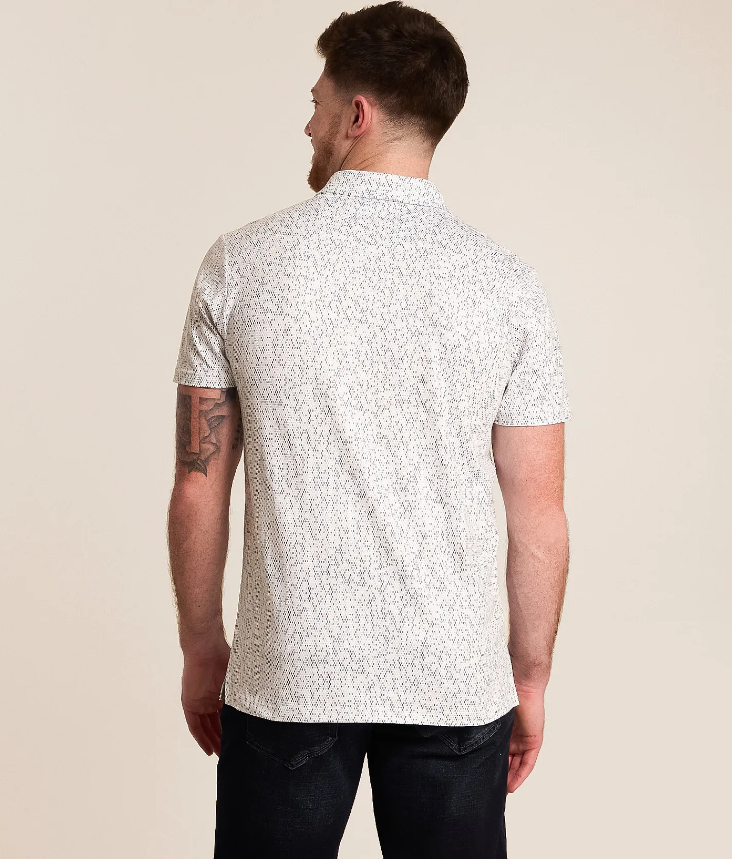 Tops | J.B. Holt Mini Diamond Performance Polo White