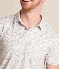 Tops | J.B. Holt Mini Diamond Performance Polo White