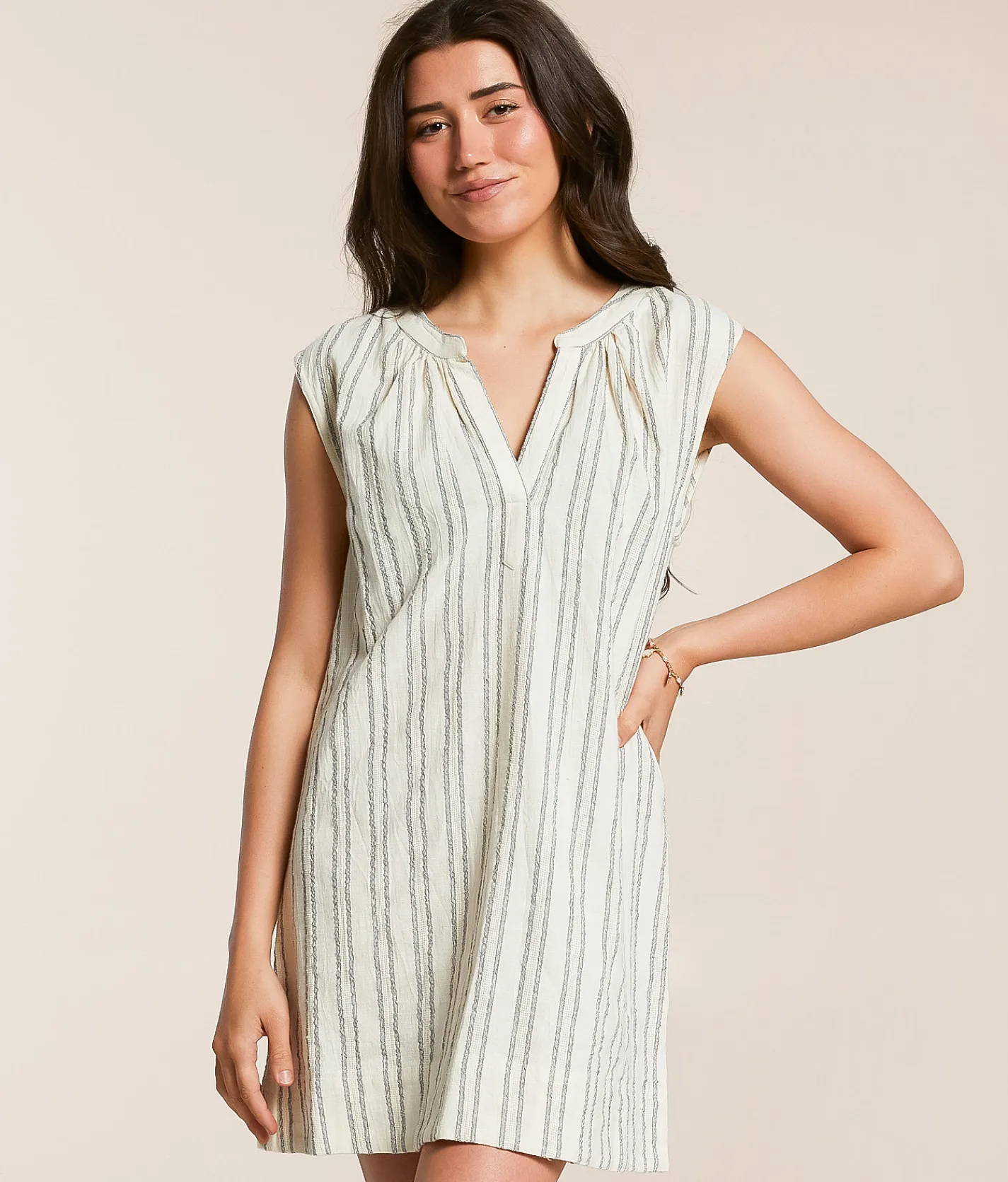 Dresses | Z Supply Minna Striped Mini Dress Sea Salt
