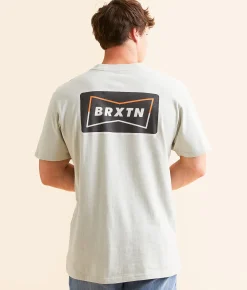 Graphic T-Shirts | Brixton Missouri T-Shirt Mineral Gray